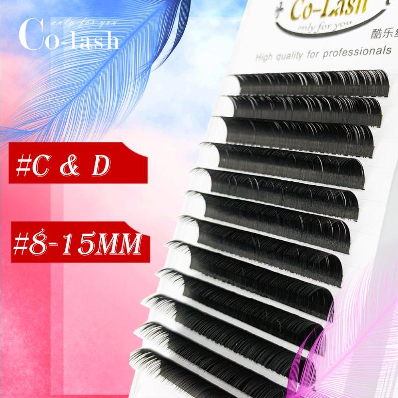 

Colash D curl False Mink Eyelashes Extension Individual Natural Soft Lash Extension Professionals 3D Russia volume Silk Lash