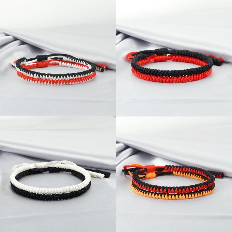 

2pcs/Set Braid Bracelet Set Adjustable Thread Handmade Friendship Love Couples Bracelet Set Fashion Jewelry Valentine Gift Girls