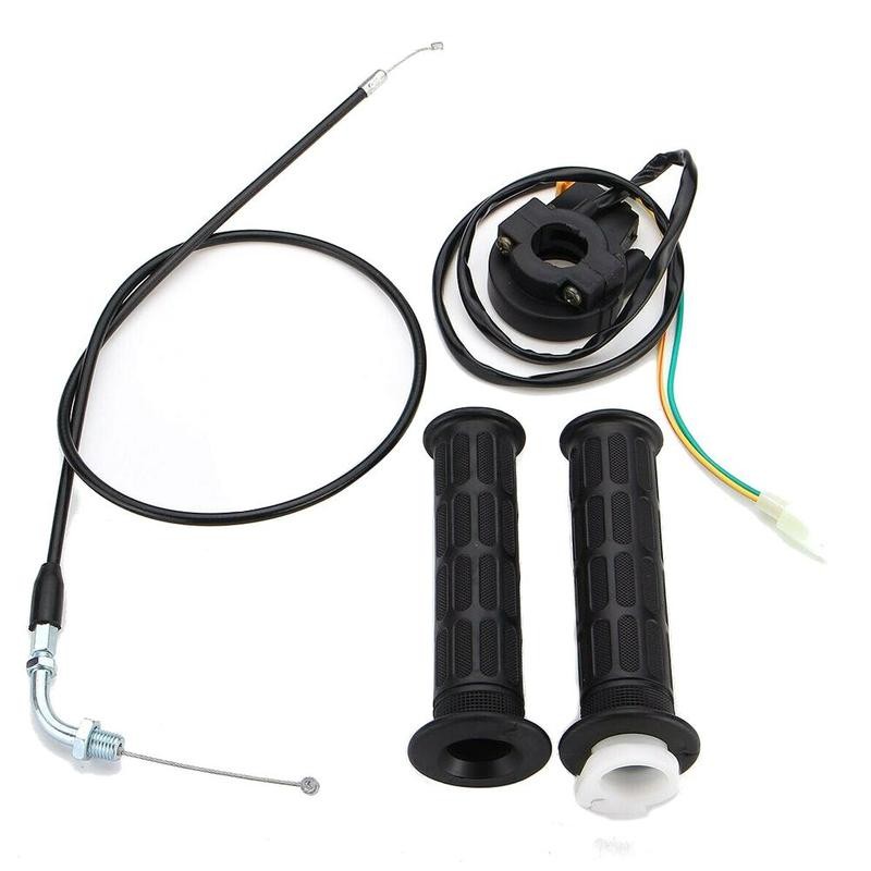 

Motorcycle Handle Grips Twist Throttle Cable Set Universal Motorbike Twist Throttle Accelerator Hand Grips Motorcycle Accessorie