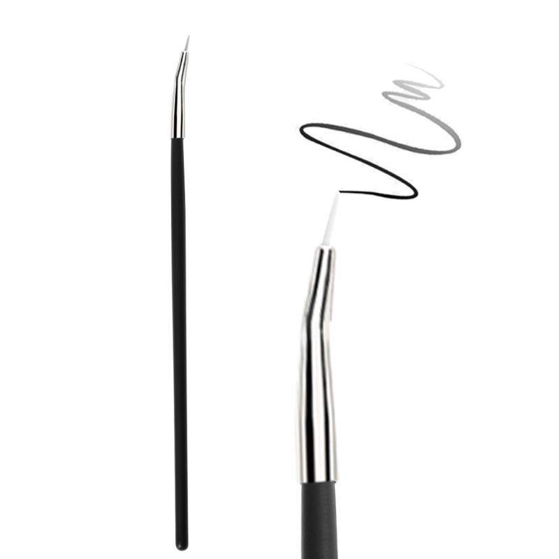 

Hot Sale 1PC Professional Mink Hair Bent Angled Lip Fine Eyeliner Brush Eyebrow Cream Brush Eyeshadow Cosmetic Eye Makeup Tools