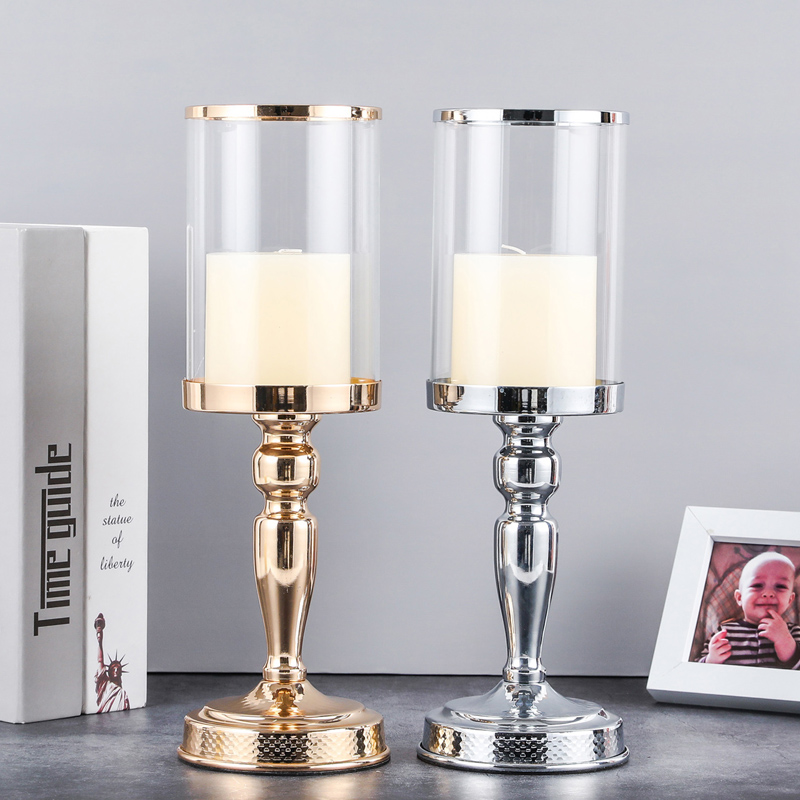 

European Metal Candlesticks Candle Holder For Coffee Dining Table Wedding Christmas Halloween Party Home Decoration ZXC032