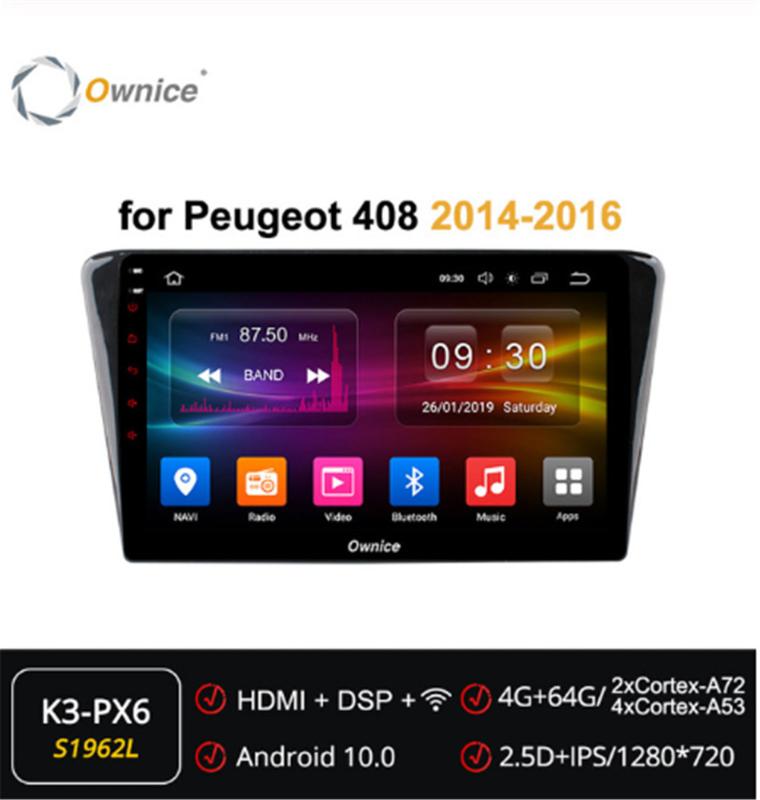 

Ownice Octa Core 2DIN Android 10.0 Car Radio GPS Navi Player for 408 2014-2020 Radio 360 Panorama DSP 4G LTE SPDIF