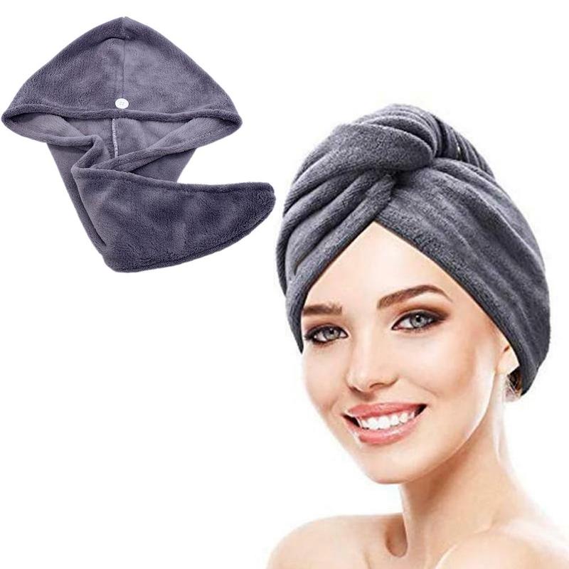 

Towel 1pc Fast Drying Dryer High Quality Magic Microfiber Hair Cap Bath Wrap Hat 5 Mins Quick Turban Dry 25x65cm