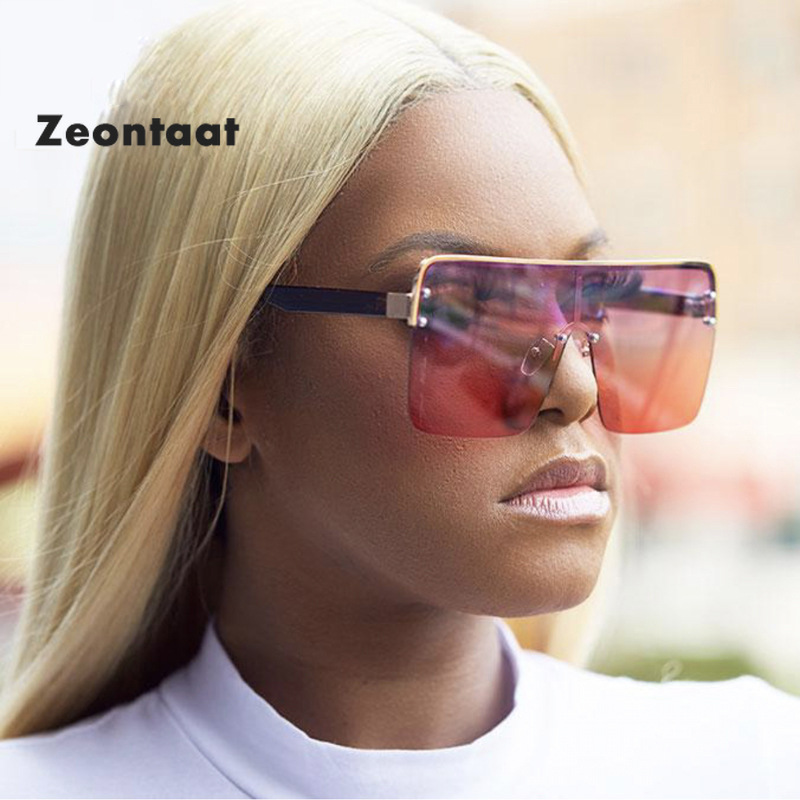 

New Brand Design Oversized Sunglasses Fashion Women Men Square Goggle Glasses UV400 Shades Eyewear Gafas
