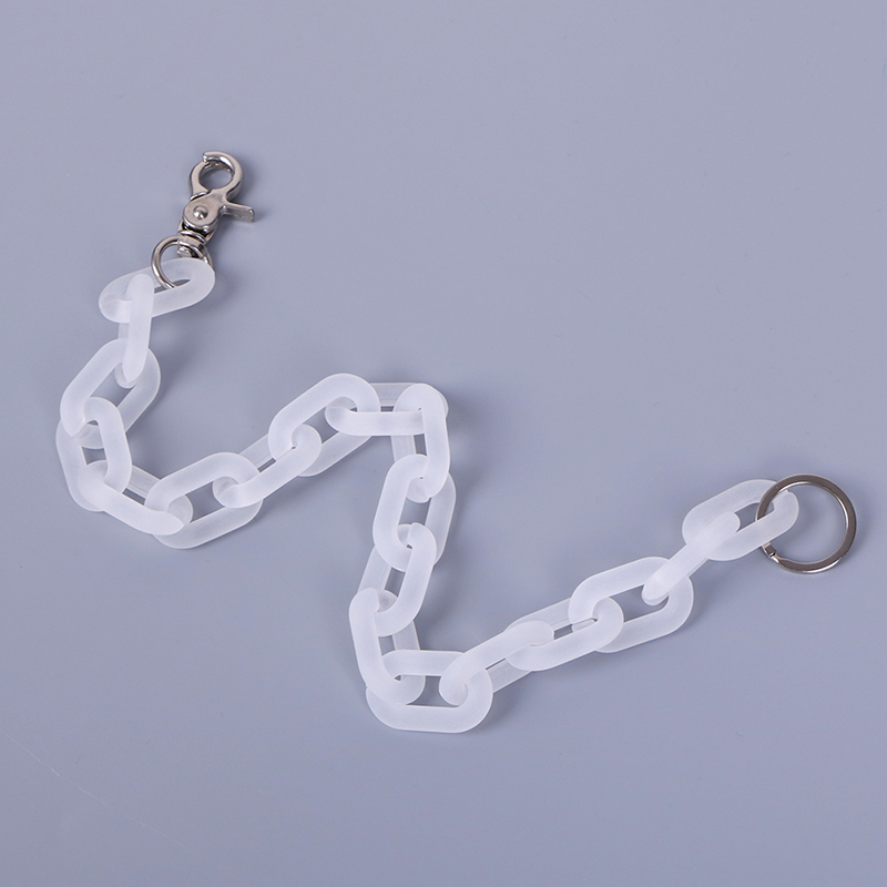 

Rock Clear Acrylic Chain Necklace For Men Women Punk Transparent Chain Choker Collar Necklace 2020 Fashion Jewelry