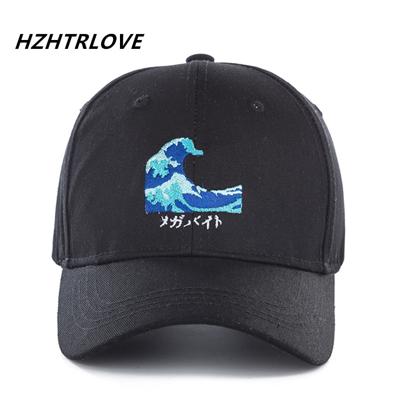

High Quality Cotton Waves Snapback Cap Baseball Cap For Men Women Hip Hop Dad Hat Bone Garros Snapback, White