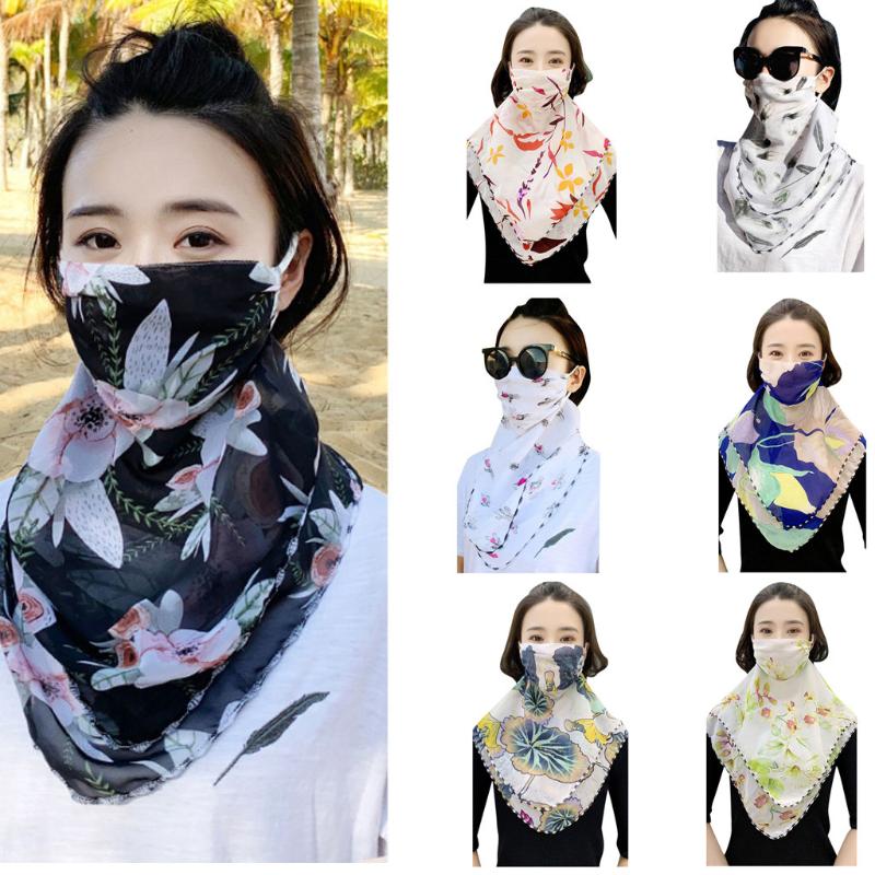 

Women Sun Protection Print Scarf Dustproof Neck Scarf s Bandanas Turban Hand Band Magic Scarves Outdoor Cycling Headband