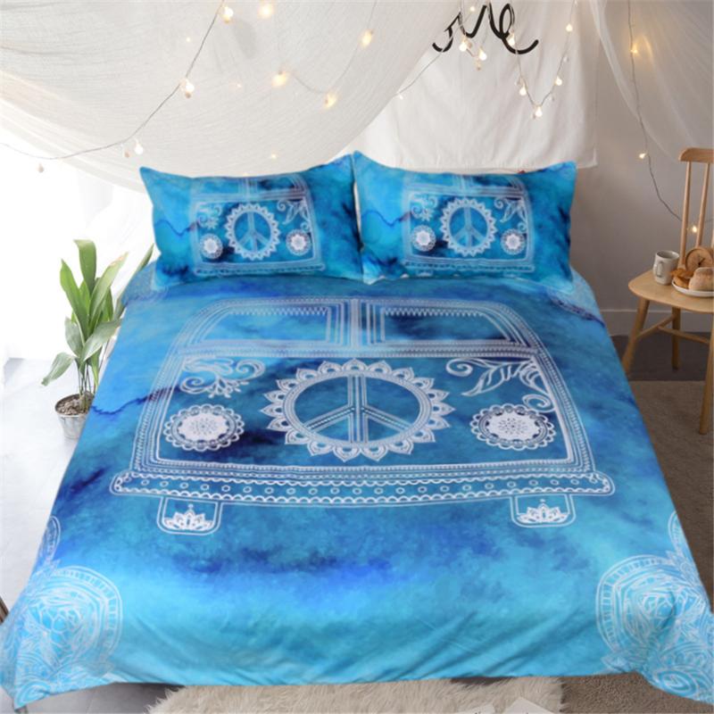 

Bedding Sets Mandala Duvet Cover Set Tribal Motifs Details Floral Wisdom Eastern Decorative With 2 Pillow Shams King, As pic