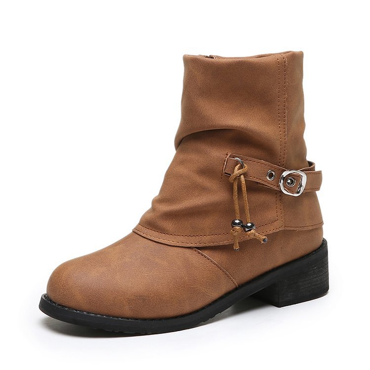 

Mudibear Winter Snow Boots For Women Side Zipper Tube Shoes Large Size 35-43 Yellow Warm Comfortable Non-Slip Increased Footwear