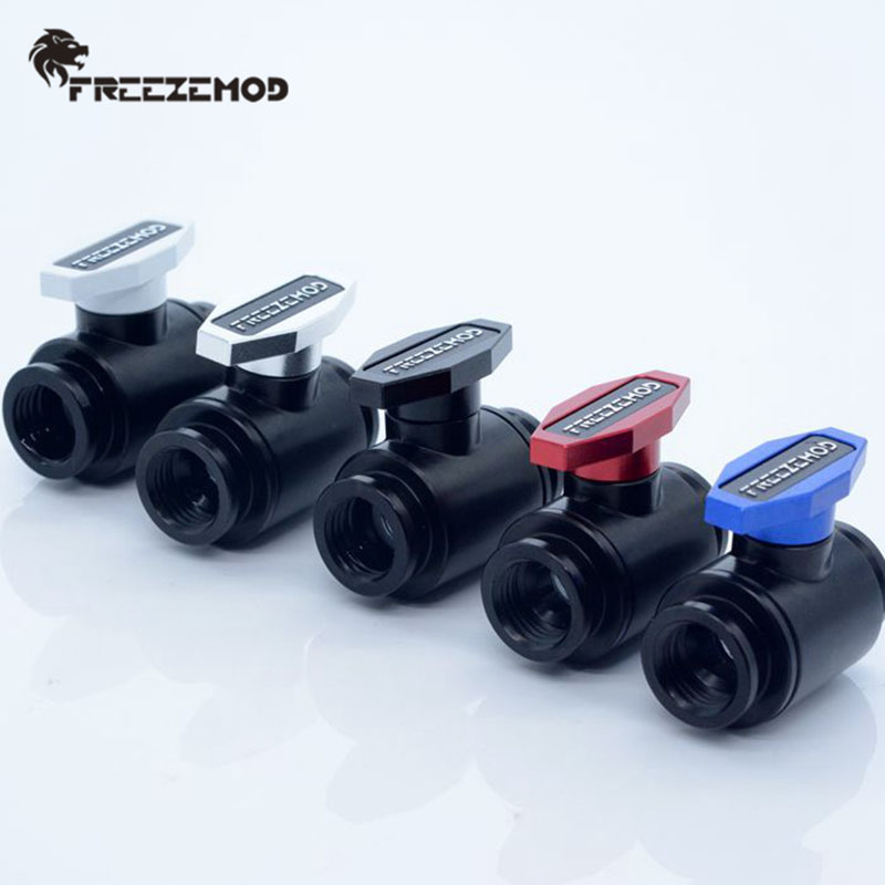 

FREEZEMOD Computer Pc Water Cooler Fitting Drain Valve Double Inner Teeth G1/4 Stop Valve. FM-YGNSB