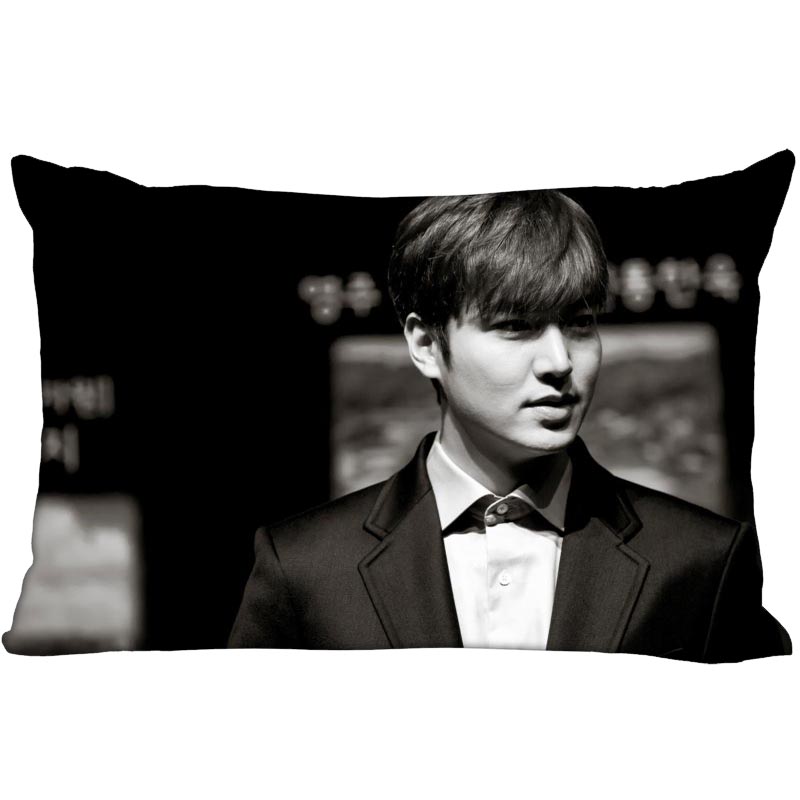 

New Arrival Custom Lee Min Ho Satin Pillowcase 35x45cm (one side) Printed Zipper Pillow Cover Custom your image gift Pillow Case, 21