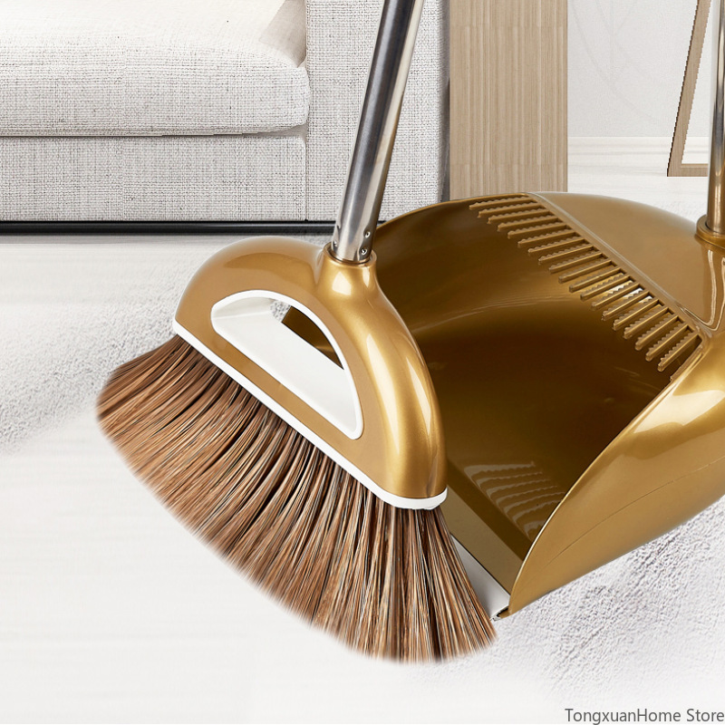 

Broom Dustpan Mop Three Sets Kit Multi-Function Broom Windproof Dustpan Cleaning Floor Hygiene Durable Household Cleaning Tool