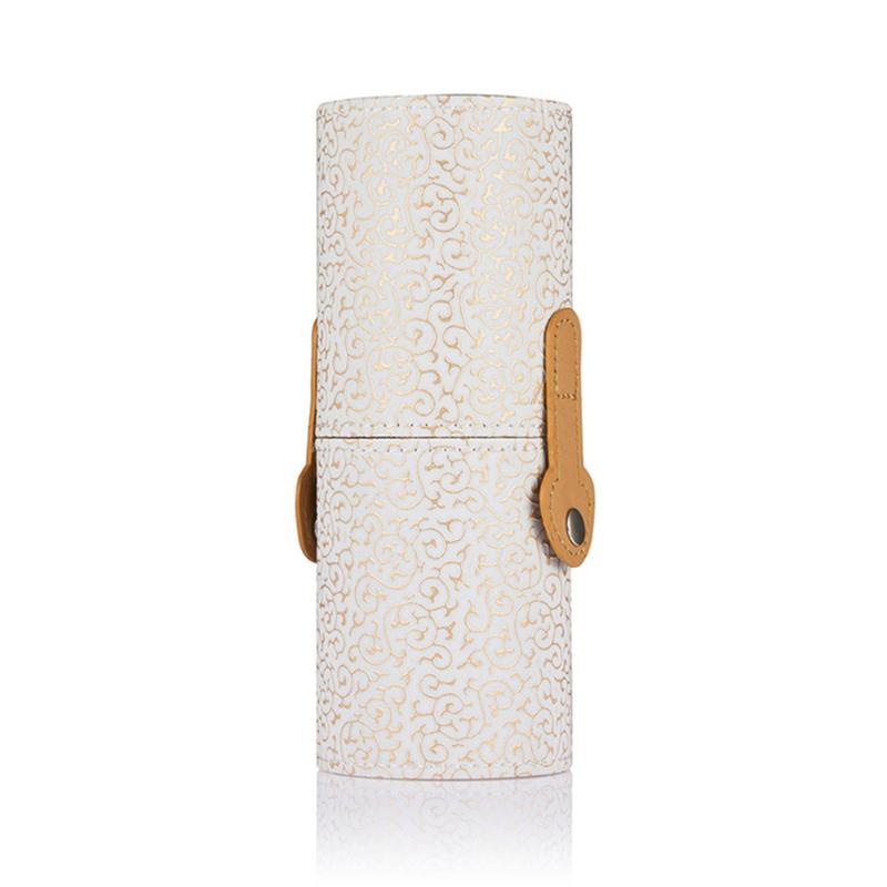

Makeup Brush Cup Holder Cosmetic Tool Storage Case Canister (White