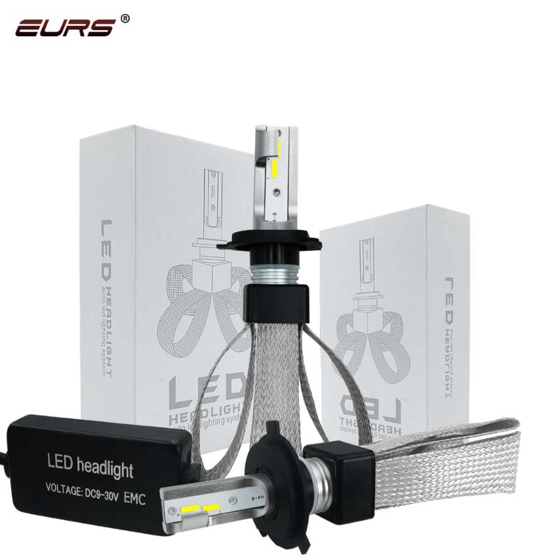 

EURS H4 H7 LED Car Lights 9005 H11 H8 H9 1 3 9006 4 Car Headlight Lamp Bulb LED Light T8 Auto headlamp 12V 9600LM 6000K