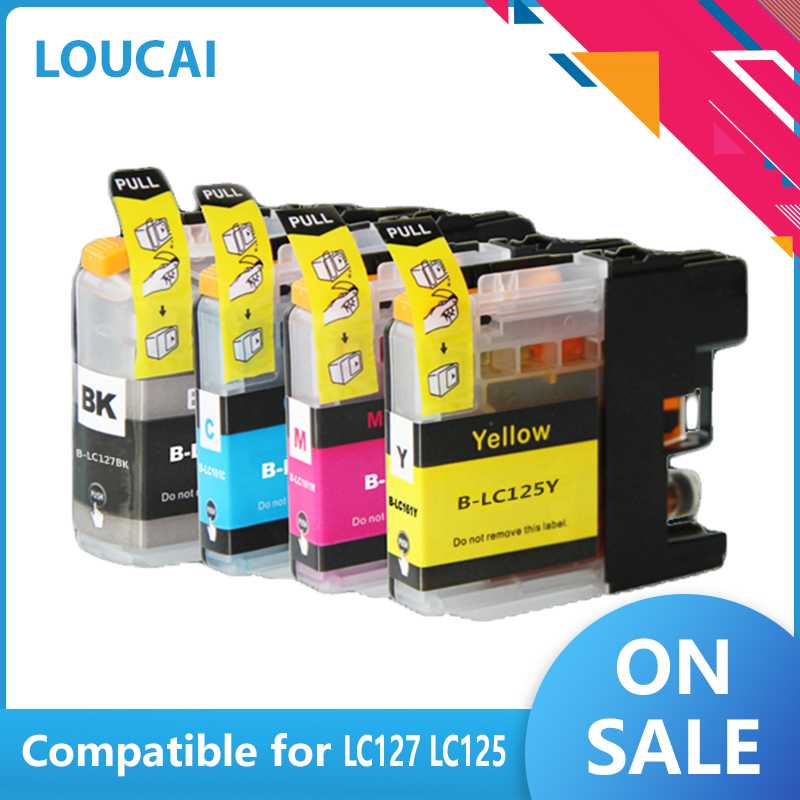 

Compatible Ink cartridge for Brother LC125 LC127 MFC-J4410DW J4510DW J4610DW J4710DW -J4110DW printer LC125 LC127 127