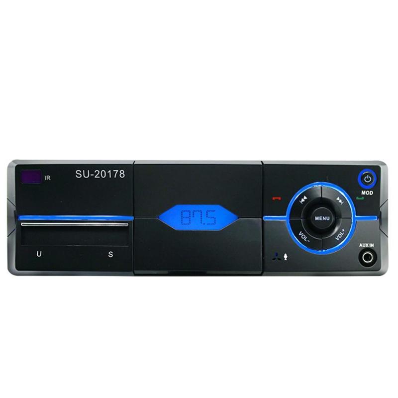 

Car Radio 1 Din MP3 Player Stereo Multimedia Player Bluetooth FM Remote Control USB Radio with Mobile Phone Holder