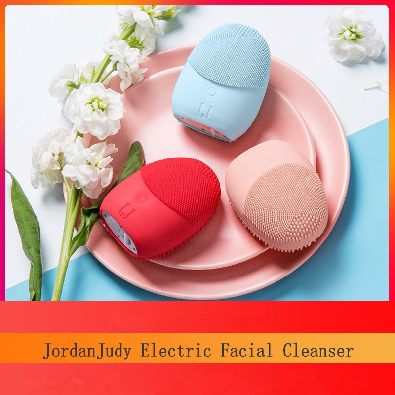 

Private label Silicone Facial Cleanser Brush Pore Cleaner Electric Powered Face Brush Skin Care Massager Equipment
