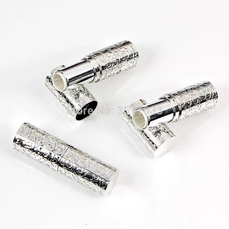 

3.5g 12.1mm Empty Silver Carving Lipstick Tube Plastic Cosmetic Lip Containers DIY Makeup Lip Rouge Packaging Containers