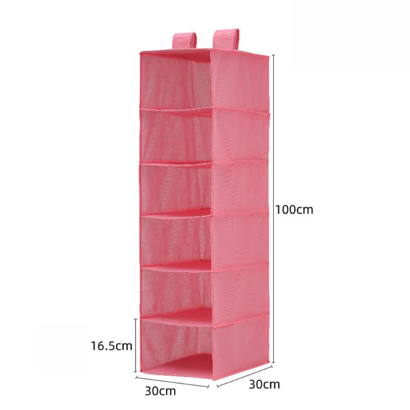 

Storage Boxes & Bins Clothes Hanging Organiser Wardrobe Closet Shoes Hanger Bag Tool 1 Piece, Gray