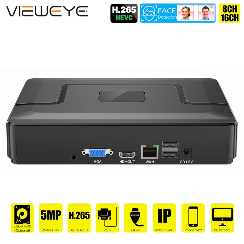 

Face Detection H.265 Max 5MP Audio CCTV NVR 16CH 5MP / 9CH Security Video Recorder H.265 Motion Detect ONVIF P2P CCTV NVR