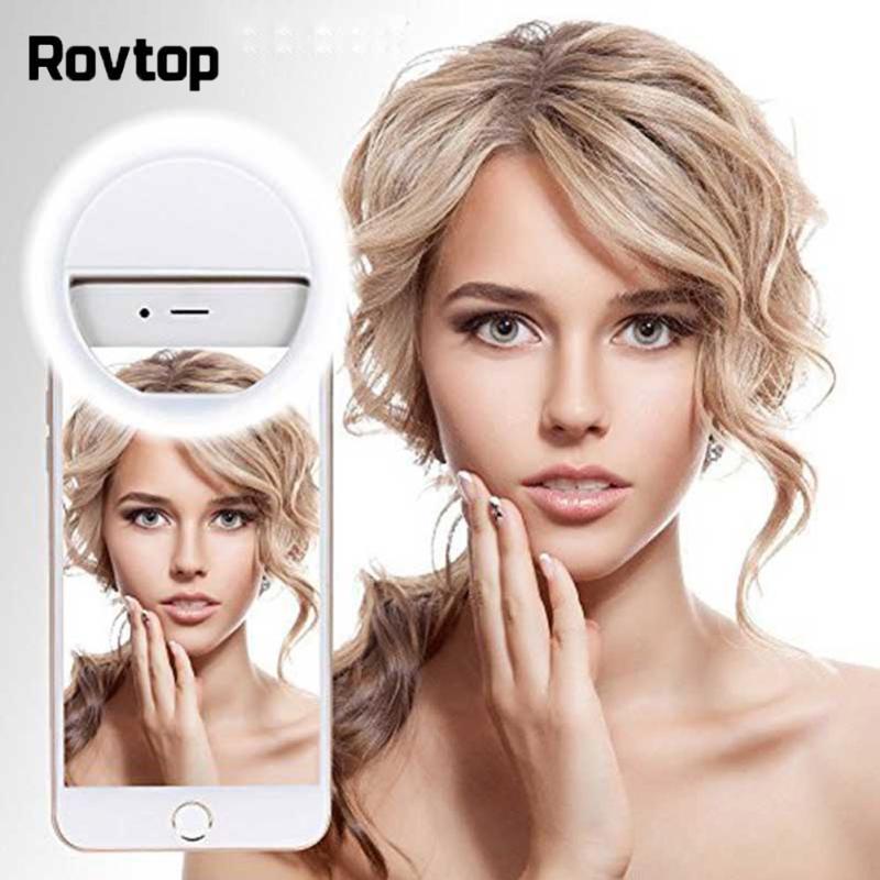 

irio Rovtop USB charge LED Selfie Ring Light for Supplementary Lighting Selfie Enhancing Fill Light For Phones