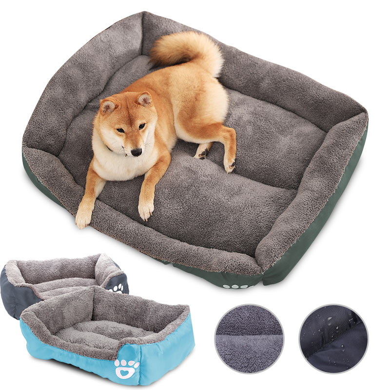 

3XL Dogs Bed For Small Medium Large Dogs Big Basket Pet House Waterproof Bottom Soft Fleece Cat Bed Mat XXL Pet Mat Sofa, Gray