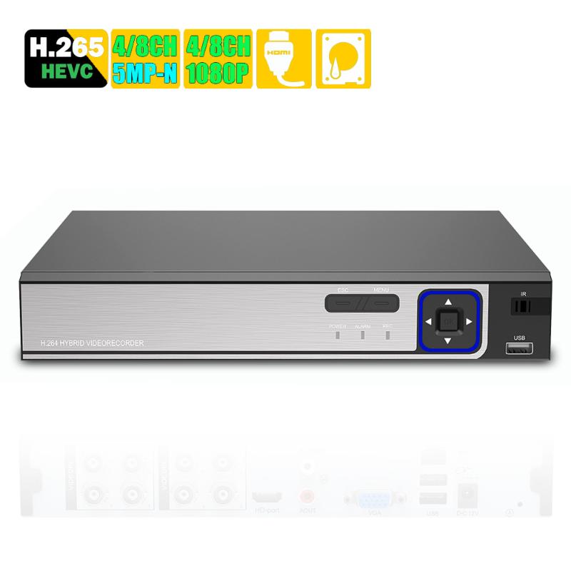 

4MP 5MP 6 IN 1 H.265 Hybrid Security DVR 5MP-N AHD DVR NVR XVR CCTV 8Ch AHD-H 1080P Recorder Camera Onvif XVI Coxial P2P Xmeye