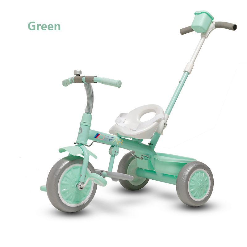 

Children Tricycle Ride On Cars Kids Bicycle Ride on Toys Foam Three Wheels Adjustment Seat for 2-6Y Gift