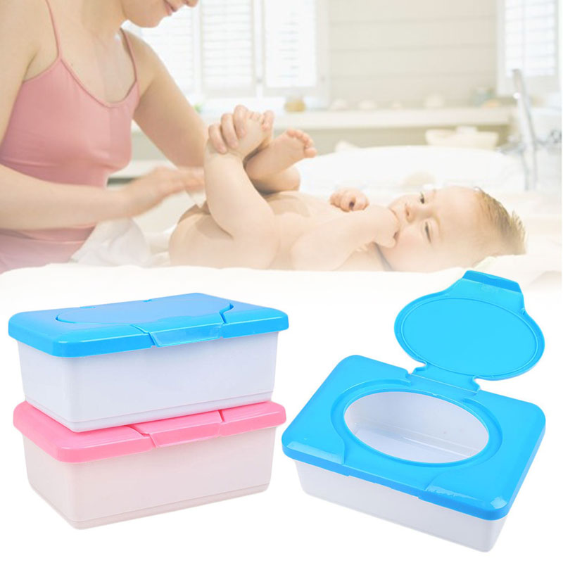 

Wipes Box Wet Tissue Box Holder Holder Storage Travel Portable Wet Tissue Plastic Plastic Paper Towel Baby -Up