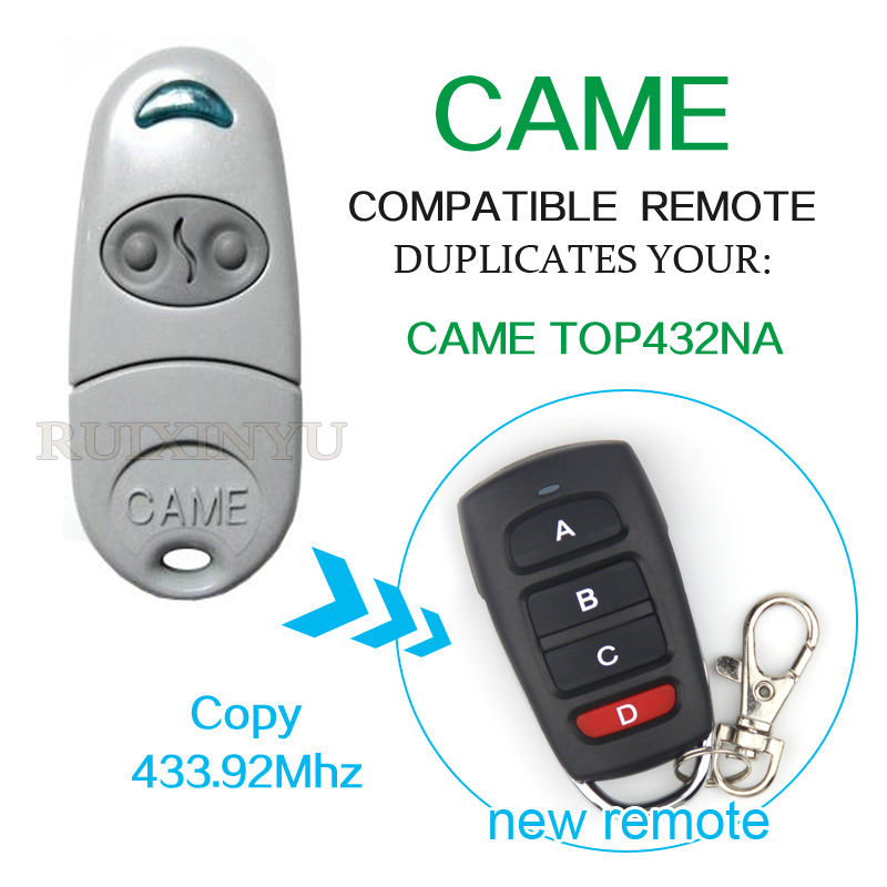 

CAME TOP432NA 433.92mhz garage door remote control CAME TOP432NA 433mhz