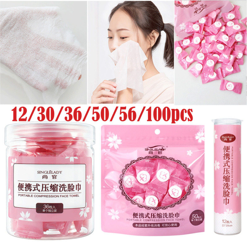 

Travel Dry Compressed Coin Disposable Face Towel Baby Wipes Tablet Travel Tissue Portable disposable clean face towel, 30pcs