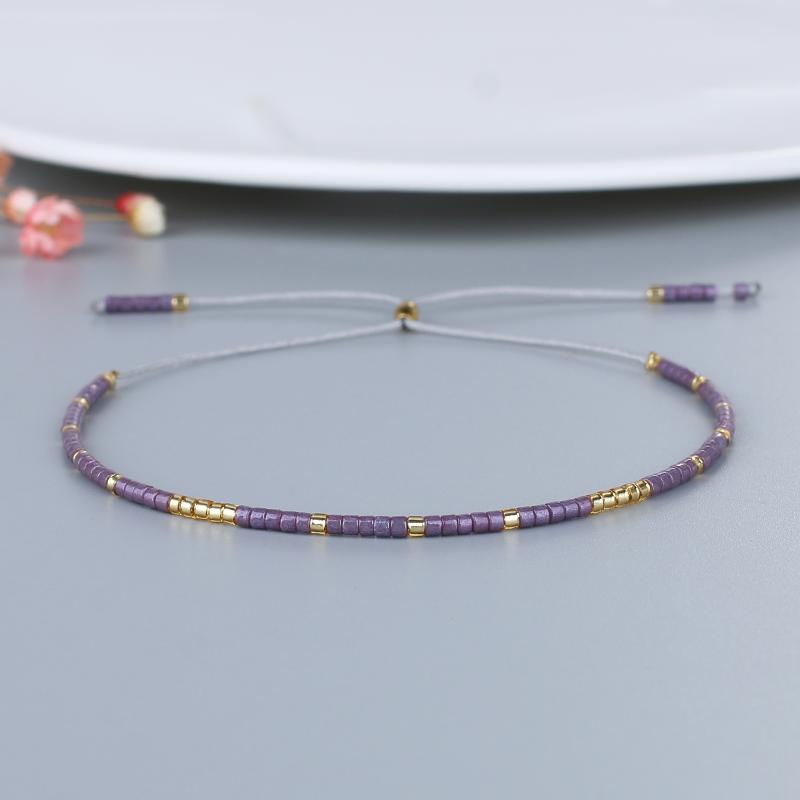 

KELITCH Delicate Elegant Miyuki Seed Beaded String Wrap Friendship Bracelets for Women Girls Summer Cuff String Bangles