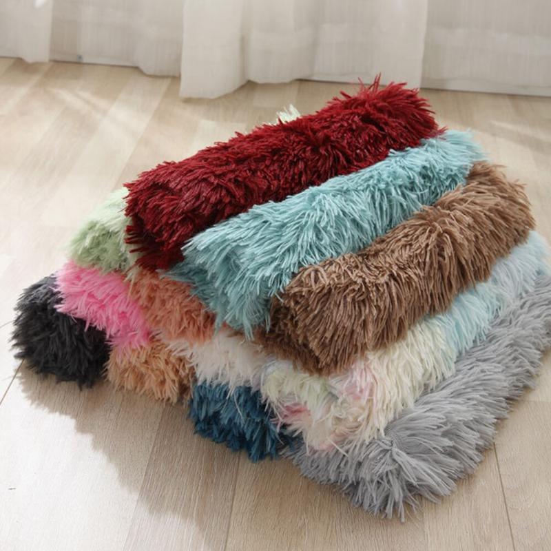 

dog blanket soft dog bed basket blankets for dogs mat mattress pet pets beds small houses mat pets bed new, White