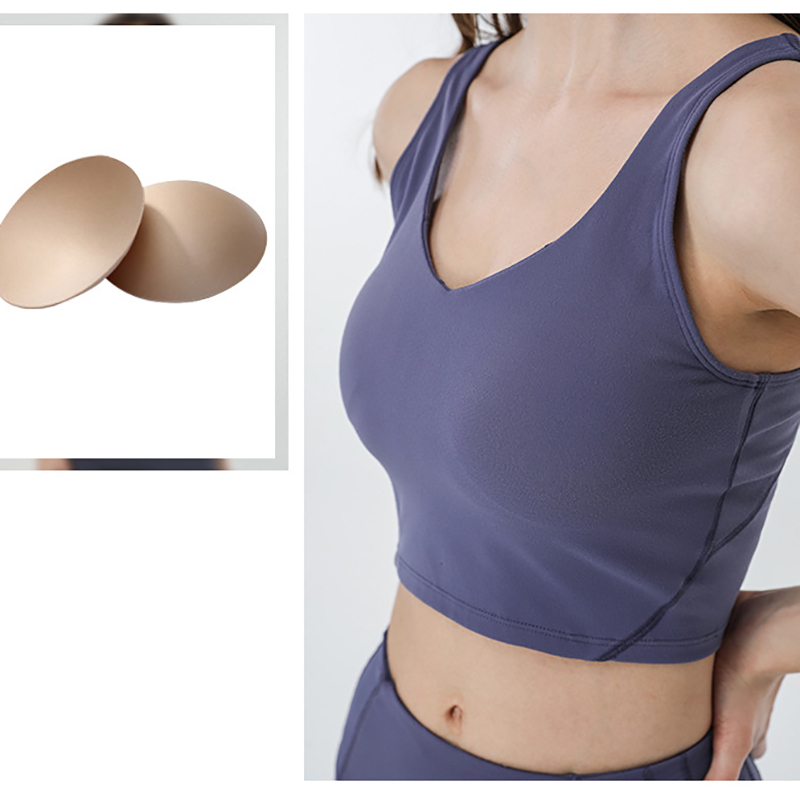 

Yoga Bra Paded Top Sports Backless Sports Bra Push Up Seamless Sport Top Deep U Underwear Brassiere Sport Femme Gym, Red