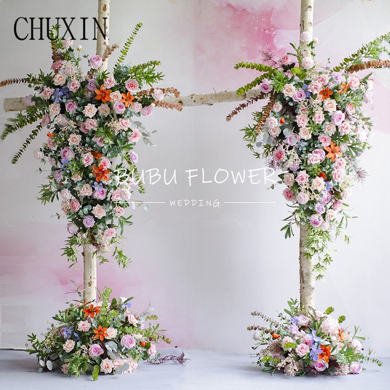 

CHUXIN Simulation flower dazzling arches floral wedding photo studio arch shooting props decoration artificial silk fake flowers, Flower ball 2