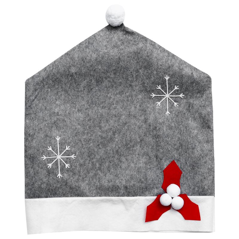 

2020 Christmas Chair Cover Polyester Fiber Slipcovers Stretch Removable Dining Seat Chair Covers Hotel Banquet Seat Covers