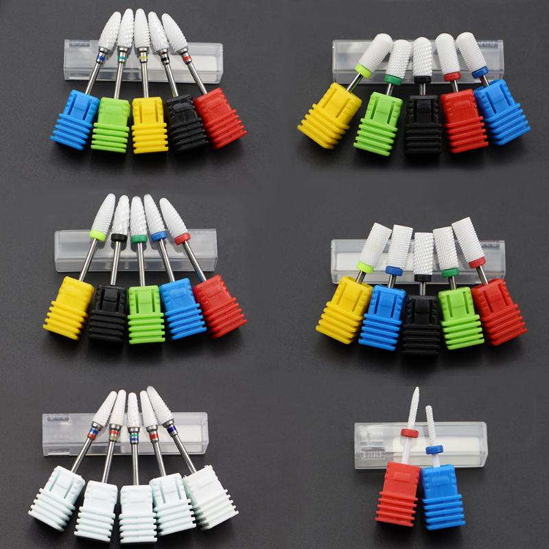 

Most Complete 27 Type Ceramic Nail Drill Bit For Electric Drill Machine Manicure Accessory Ceramic Milling Cutter Nail File Tool