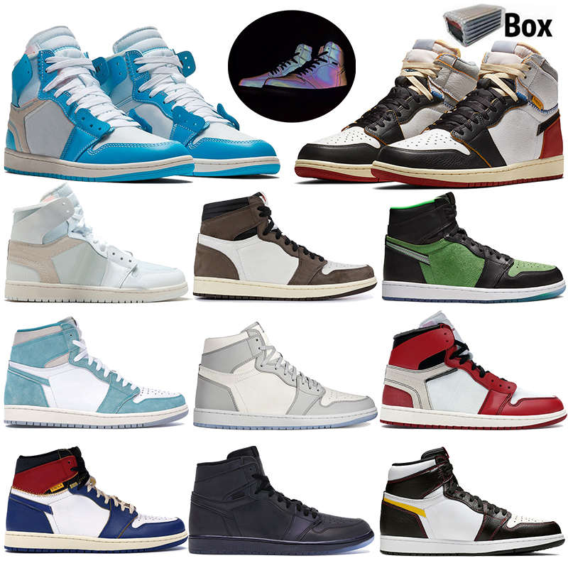 Jumpman High 1 OG Hommes Basketball Chaussures Obsidian ASG UNC Crimson Tint sans Peur Banned 1s Chicago femmes Travis Sports trainer Chaussures