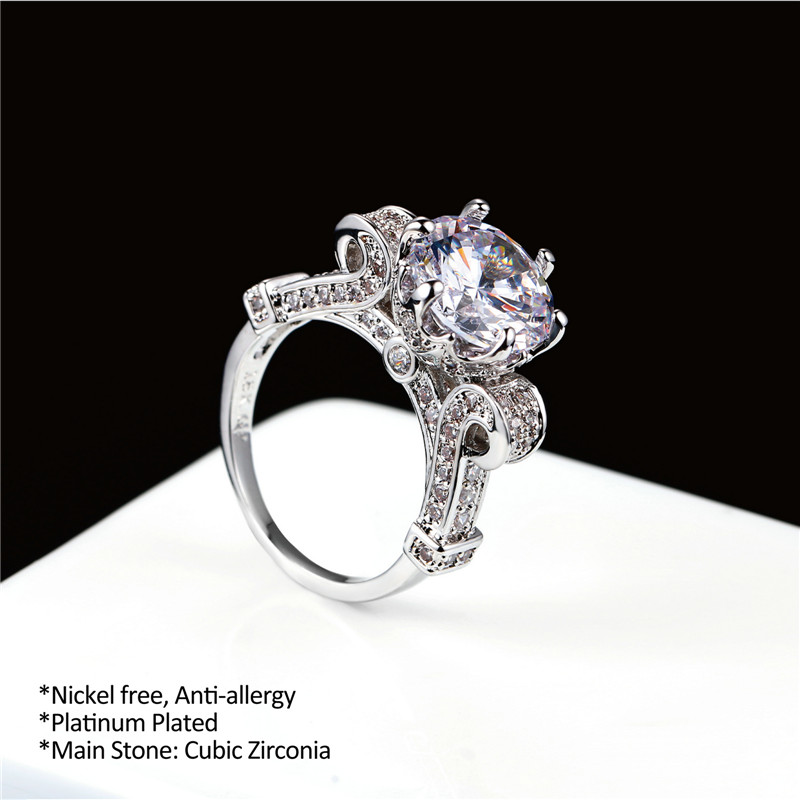 

Charms Rings For Women Anelli Donna Real 925 Sterling Silver Jewelry Wineglass Ring Bridal Wedding Engagement Anel 1001