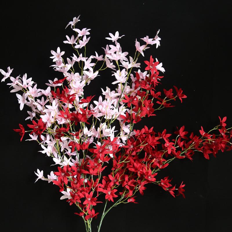 

Artificial Flower Dancing Orchid Fake Flower Home Living Room Floral Decor Wedding Party Bouquet Romantic Girlfriend Gift