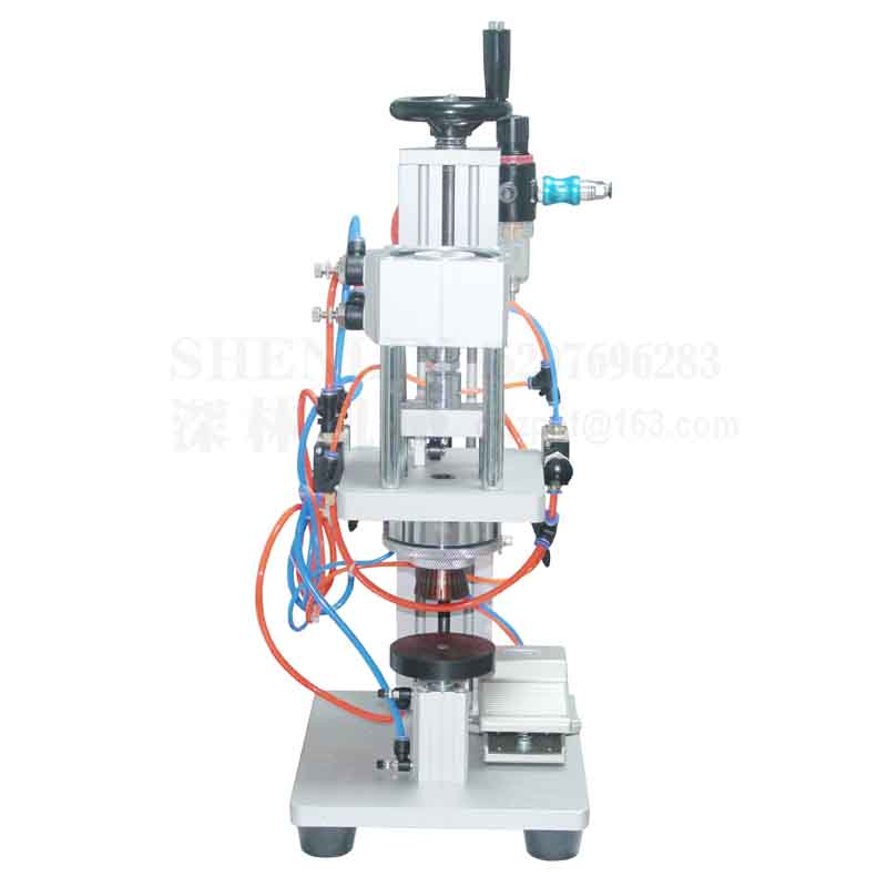 

SHENLIN Pneumatic Perfume Crimping Machine Capper Metal Cap Press Machine Cap Sealing Perfume Crimper Sealer