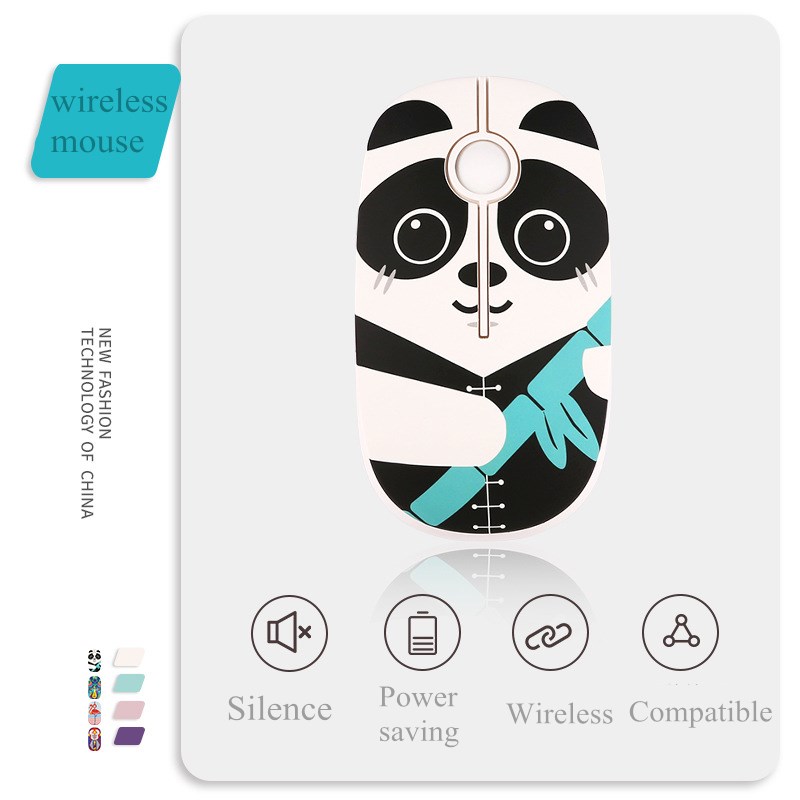 

Cute Cartoon Computer Gamer Mouse Gaming Mouse Wireless Laptop Desktop Universal Girly Creative Painted Pattern