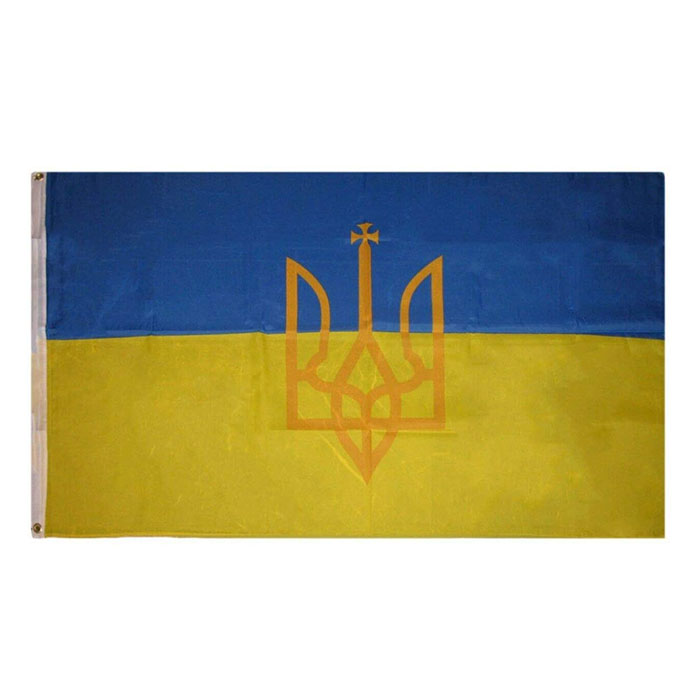 

Ukraine Ukrainian Trident Flag 150x90cm 3x5ft Printing Polyester Club Team Sports Indoor With 2 Brass Grommets,Free Shipping
