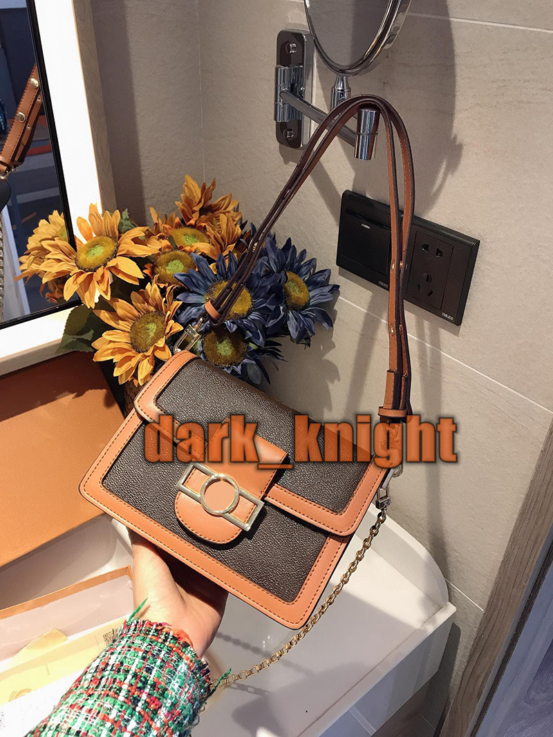 

Ladies Dauphss Crossbody Shoulder Bag Cowhide Double Shoulder Strap Outdoor Fashion Womens Purse Postman Handbag, Same as picture description