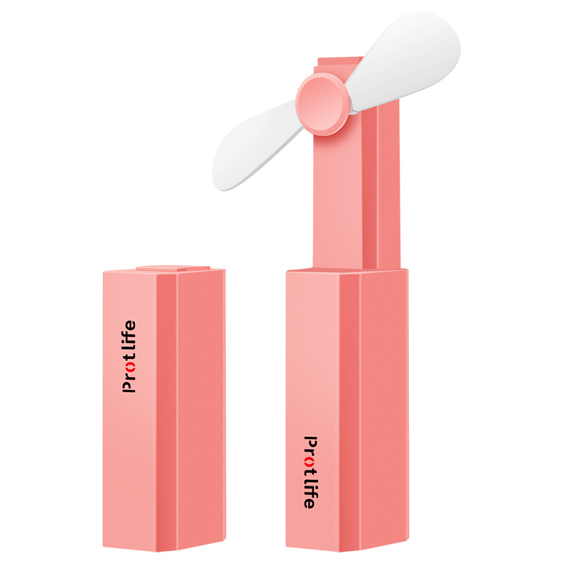 

800mAh Mini Handheld Lipstick Fan USB Charging Foldable Small Fan Third Gear Portable Outdoor Travel Mute Pocket