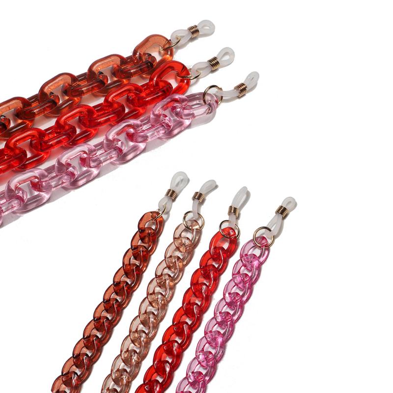 

Transparent Acrylic Korea Fashion Sunglasses Chain for Women Candy Color Eyeglasses Chain Eyewears Cord Holder Neck Strap Rope