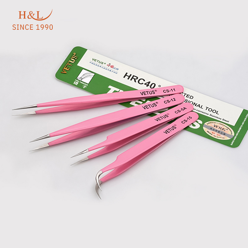 

H&L SINCE 1990 High Quality professional for Lashes Eyelash Extension Tweezers Tweezers mix CS