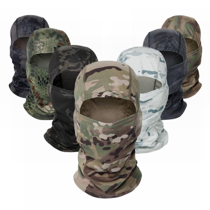 

Tactical Balaclava Full Face Scarf Motorcycle Cycling Fishing Paintball Liner Cap Multicam Camouflage Bandana, 12 blue gray