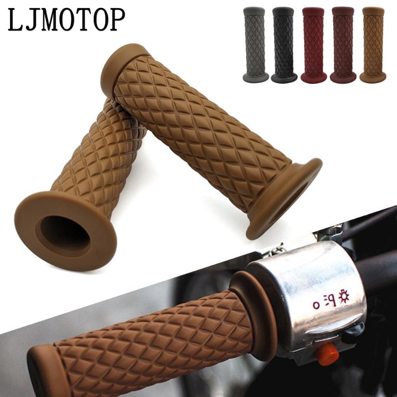 

Universal 7/8" 22mm Motorcycle Grips Retro Handle Rubber Handlebar Grip For R1200GS LC R1200 GS F700GS F800GS