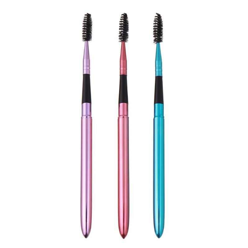 

Retractable Professional Makeup Eyelash Eyebrow Brush Mascara Spiral Wand Applicator Spooler Portable Eyelashes Extension Tool